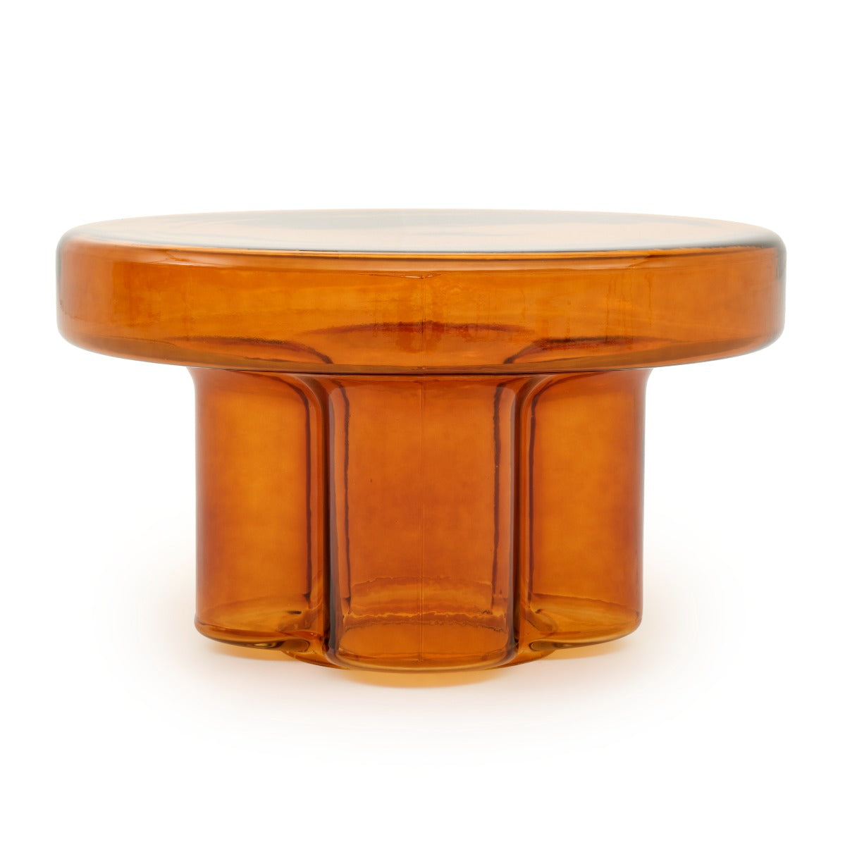 Eira Glass Coffee Table Light Brown