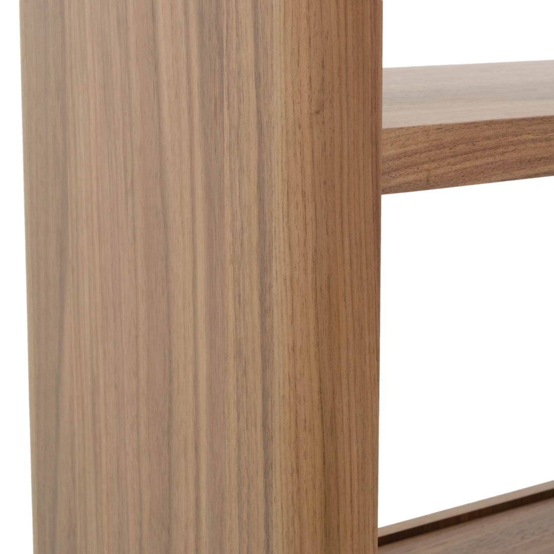 Enza Wood Bookcase Dark Brown