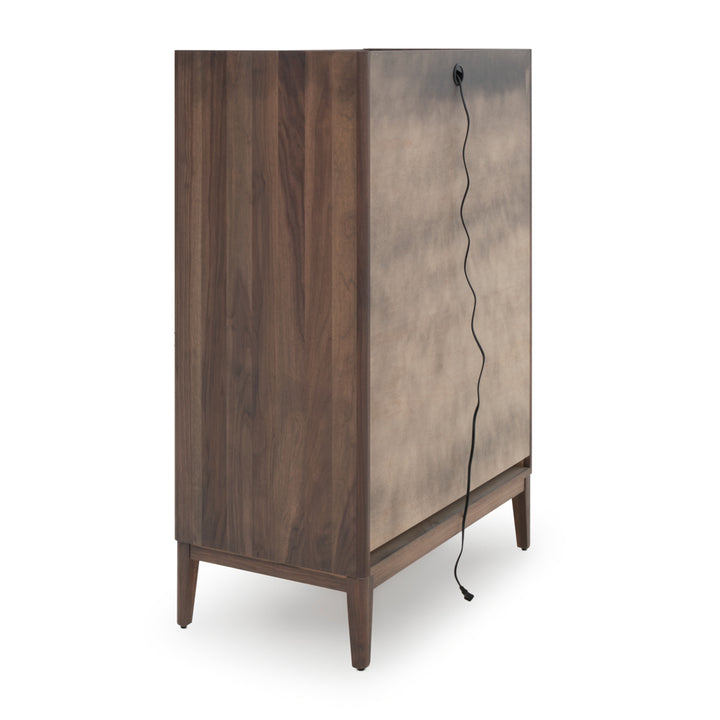 Nathaniel 5-Drawer Chest Dark Brown