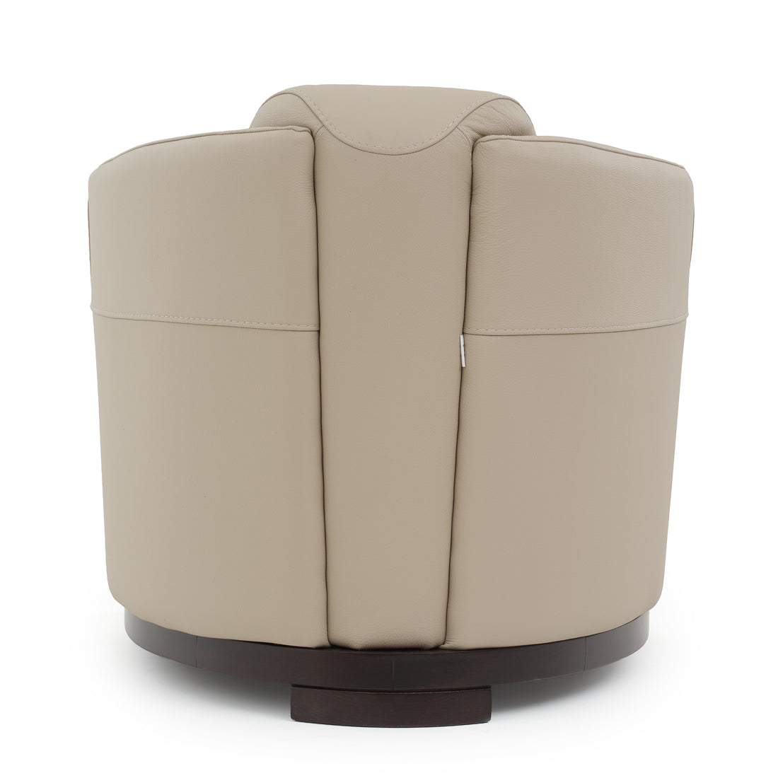 Etty Leather Accent Chair Light Brown