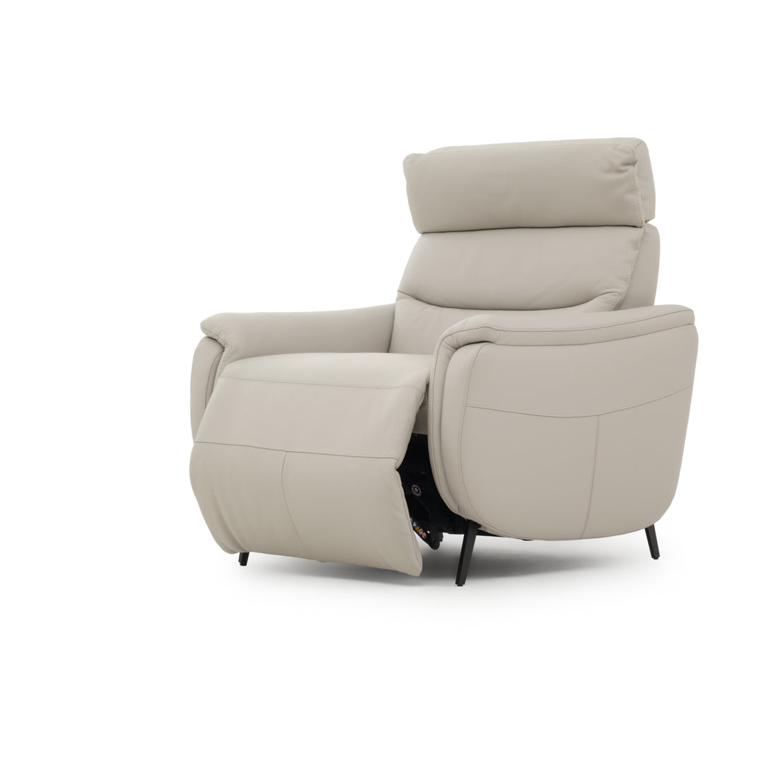 Ettore Reclining Accent Chair Light Grey