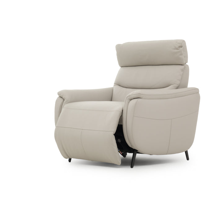 Ettore Reclining Accent Chair Light Grey