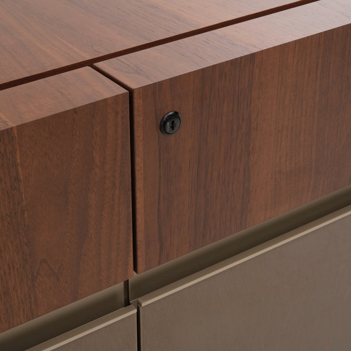 Epic 4-Drawer Filing Cabinet Dark Brown