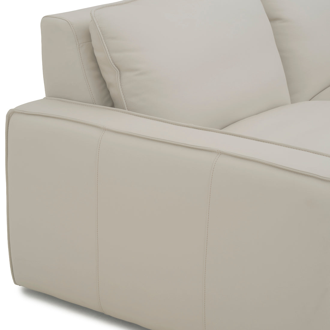 Nadyna Leather Modular Sofa Beige