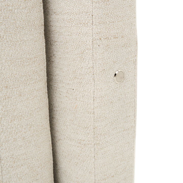 Elisha Fabric King Bed Beige