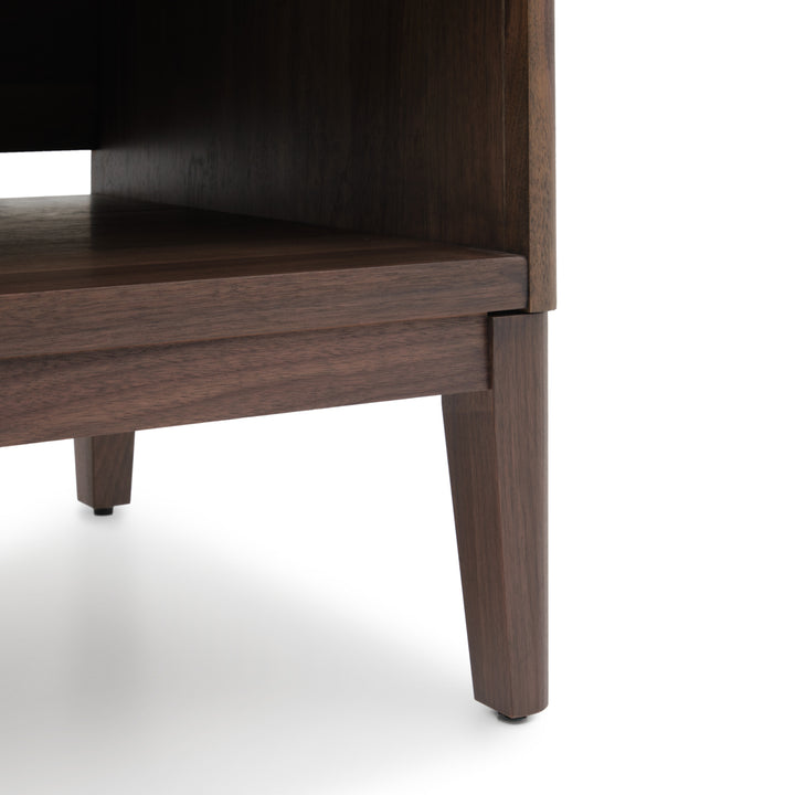 Nathaniel Left Nightstand Dark Brown