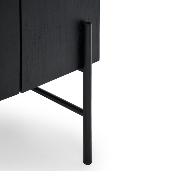 Easton Wood Sideboard Black
