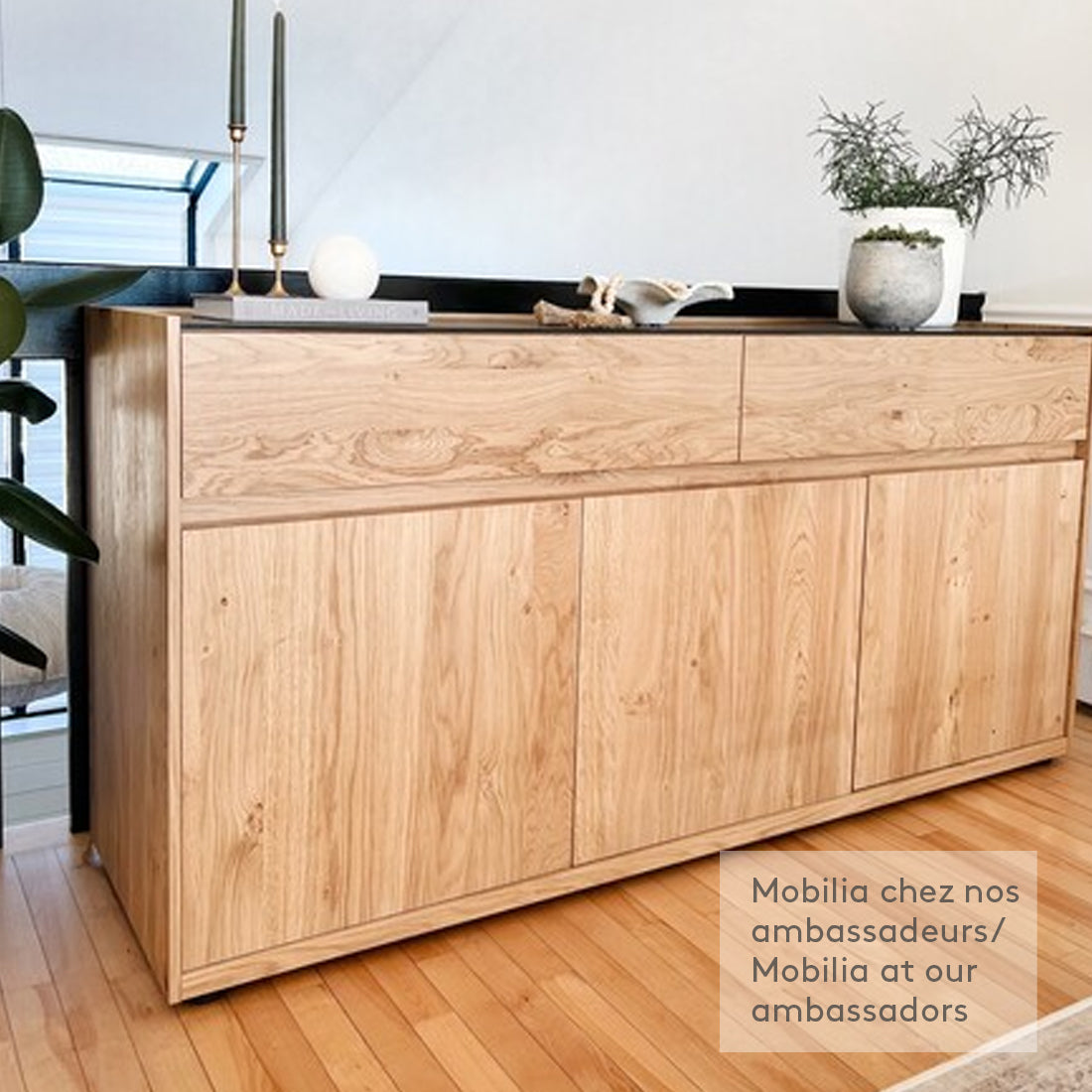 Nicolas Wood Sideboard Light Brown