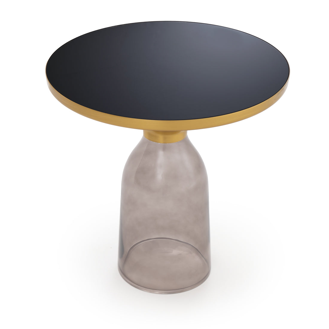 Wanya Glass End Table Black