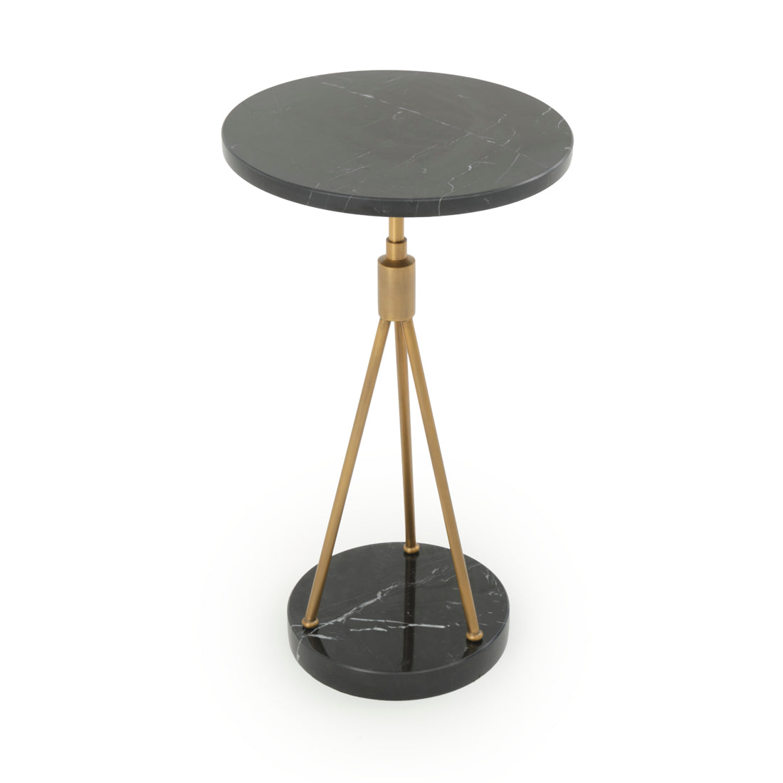 Wasaga Marble Accent Table Black
