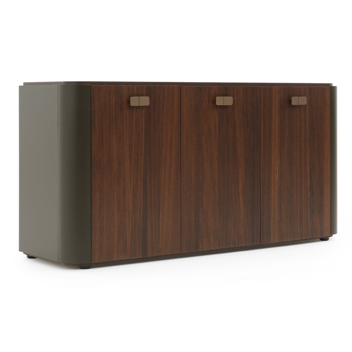 Wadena Wood Sideboard Dark Brown