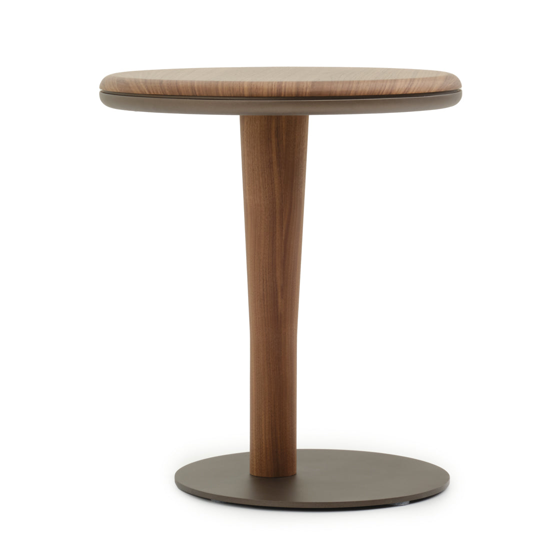 Nami Wood End Table Dark Brown
