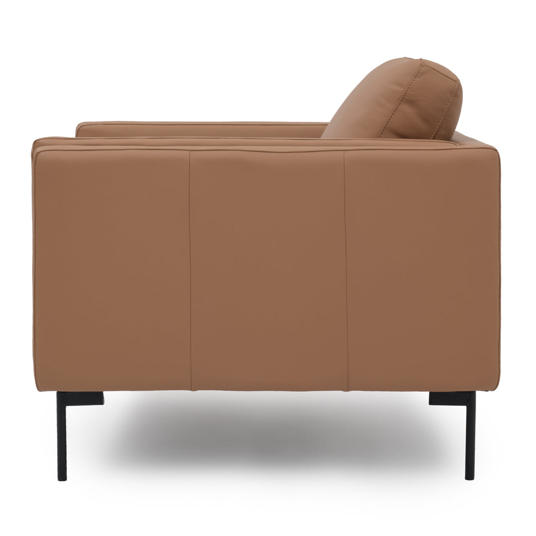 Everly Leather Accent Chair Cognac