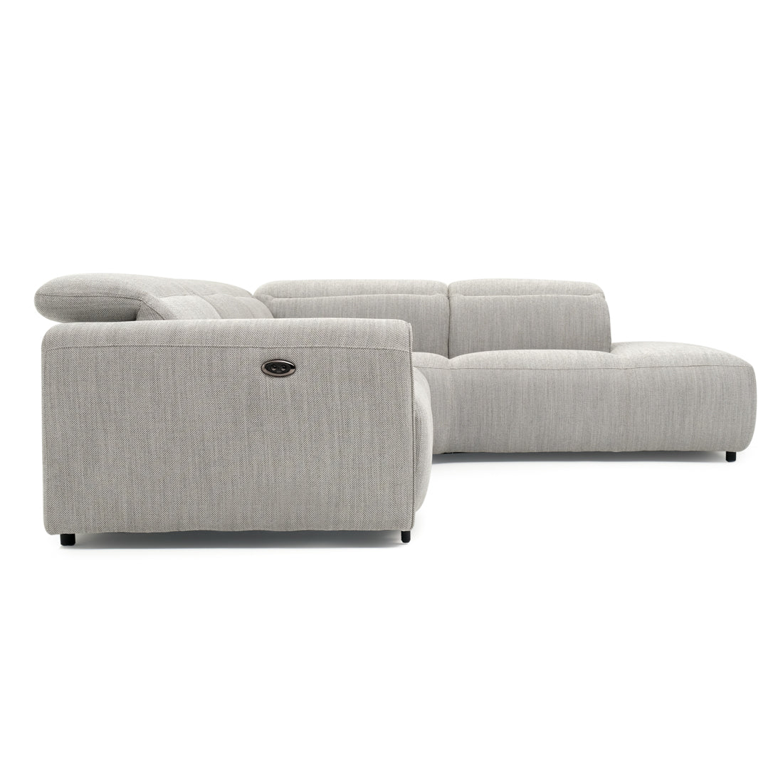 Wilnoir Reclining Sectional Sofa Light Grey