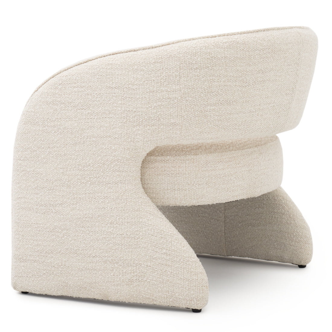 Elvea Fabric Accent Chair Off White