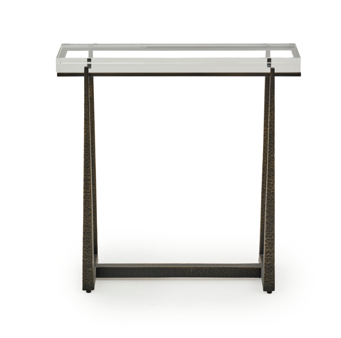 Weverly Accent Table Dark Brown