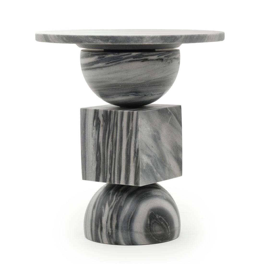 Walterina Marble Accent Table Dark Grey