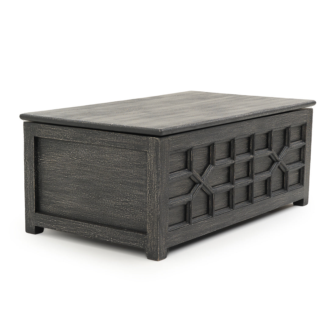 Indira Coffee Table with Storage Dark Grey
