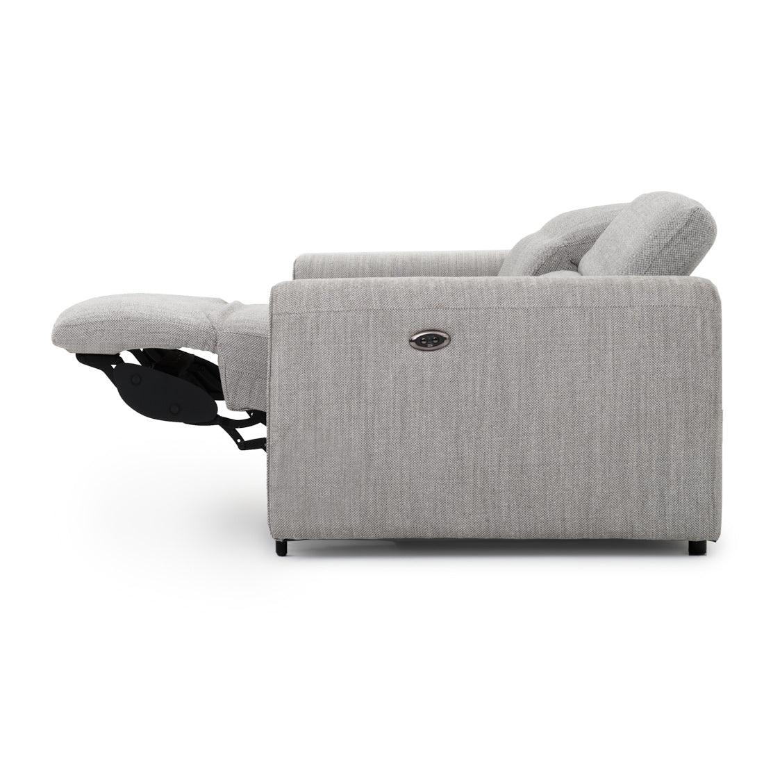 Wilnoir Fabric Reclining Sofa Light Grey