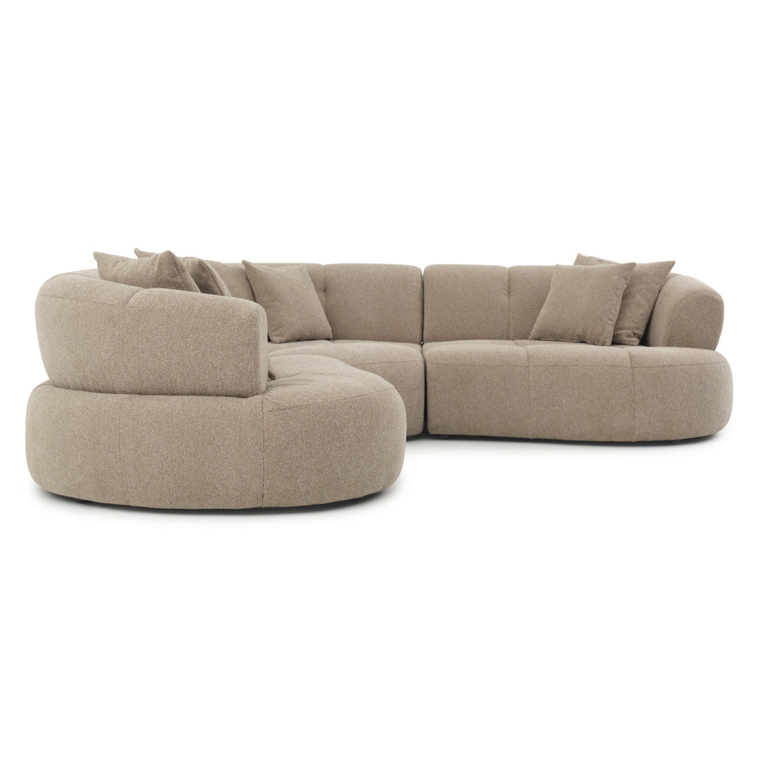 Edwina Fabric Modular Set Taupe