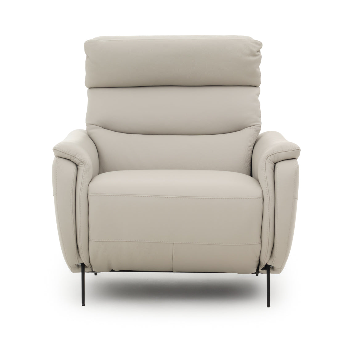 Ettore Reclining Accent Chair Light Grey